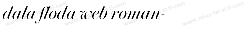 dala floda web roman字体转换
